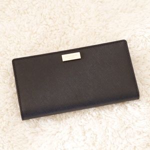 NEW Kate Spade Stacy Laurel Way Wallet in Black